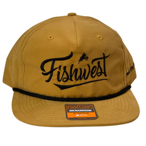 Fishwest Park City Logo Umpqua Hat in Biscuit with Black Rope